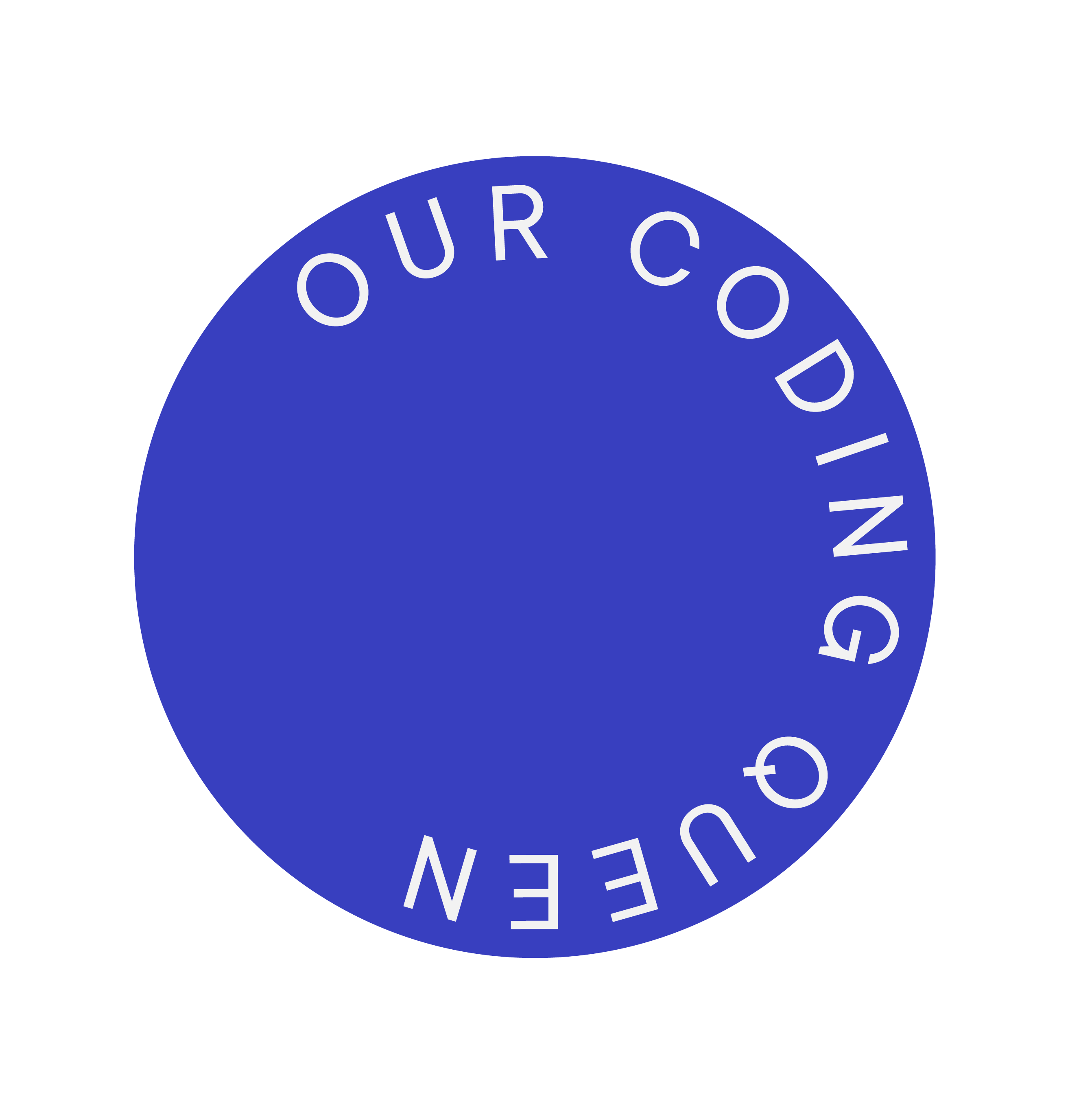 Spinning button for web developer Nikki